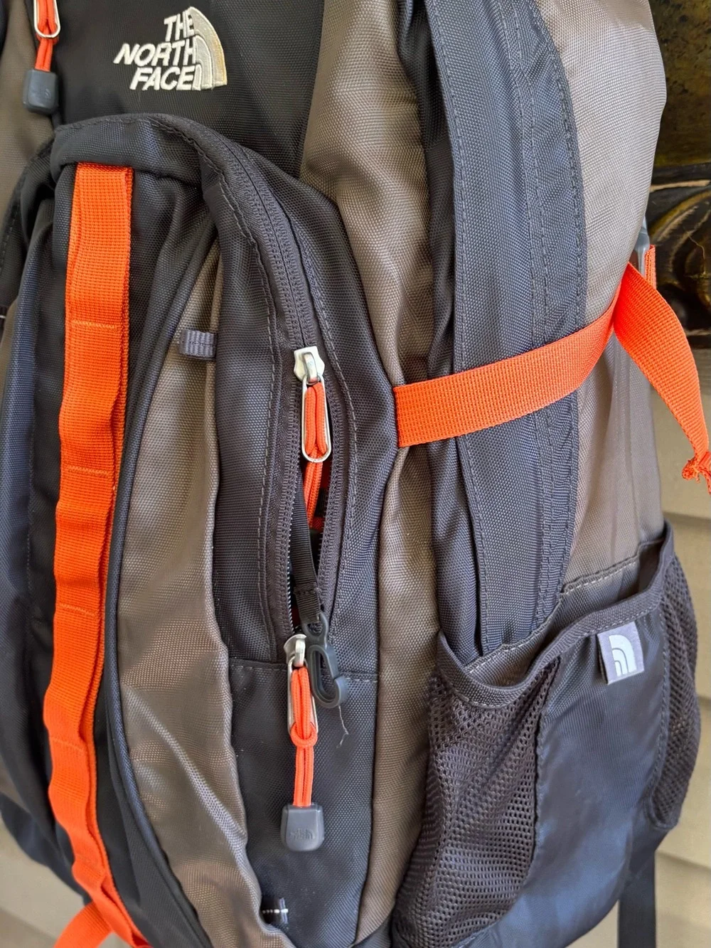 The North Face Black, Gray & Orange Outdoor Backpack
